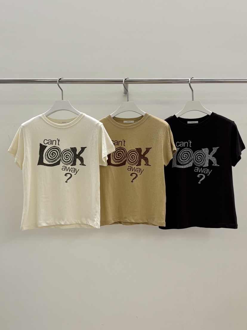 PEBBLE東大門直郵女士新品熱賣時尚職業休閑26春夏真品T恤PEBBLET恤