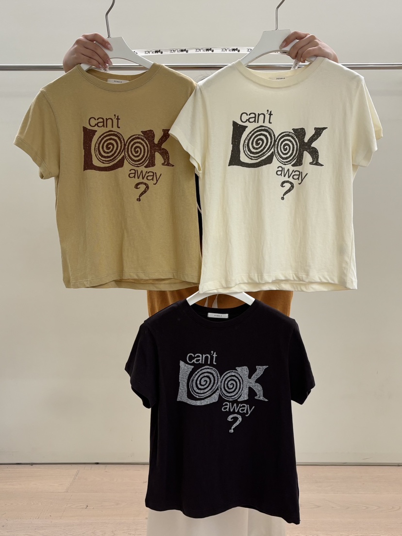 PEBBLE東大門直郵女士新品熱賣時尚職業休閑26春夏真品T恤PEBBLET恤