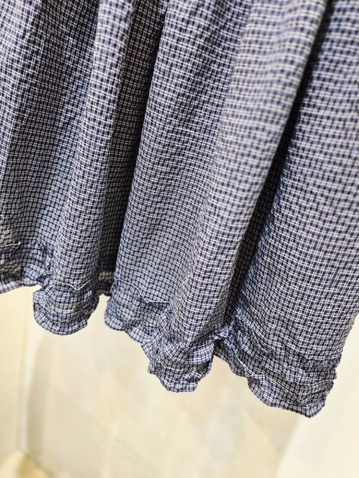 BLING BLING-S/RICO東大門實拍女士新款真品長裙荷葉邊格紋BLING BLING-S/RICO長裙