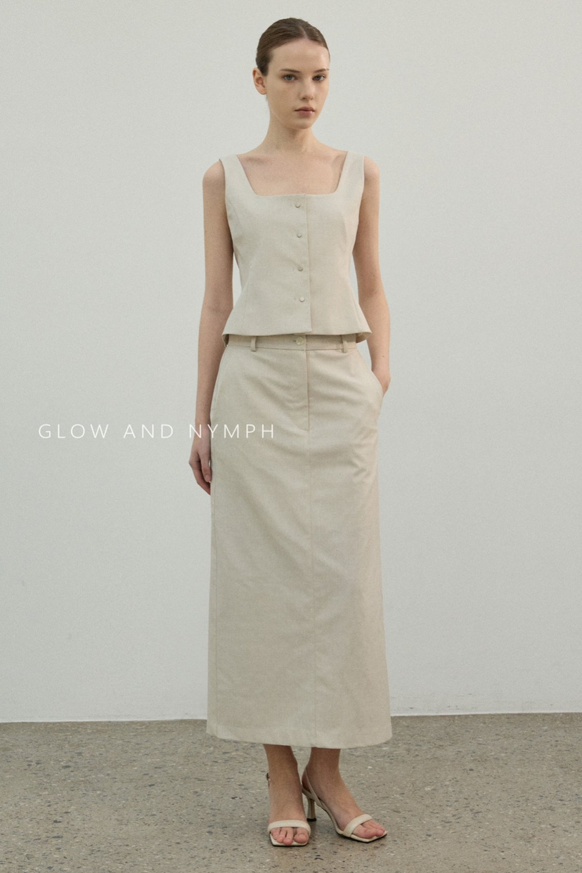 GLOW AND NYMPH韓國直郵女士新品人氣熱賣職業吊帶背心GLOW AND NYMPH吊帶/背心