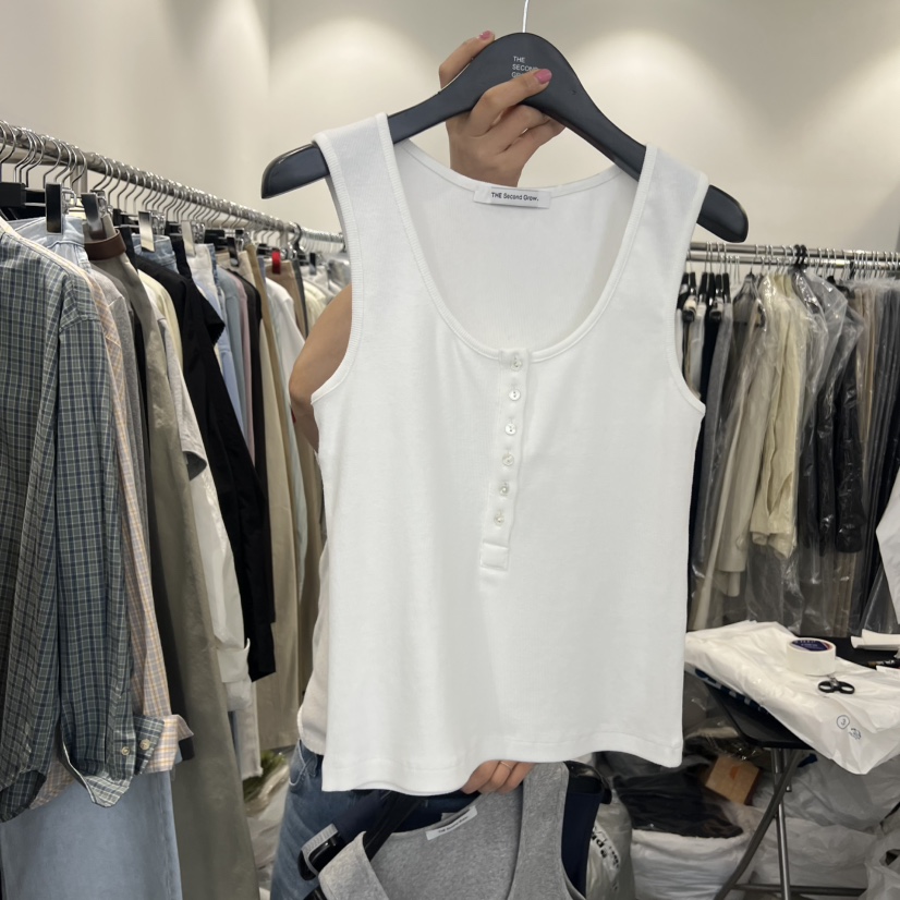 THE SECOND GROW韓國代購女裝新款時尚吊帶背心不含內搭THE SECOND GROW吊帶/背心圖色3