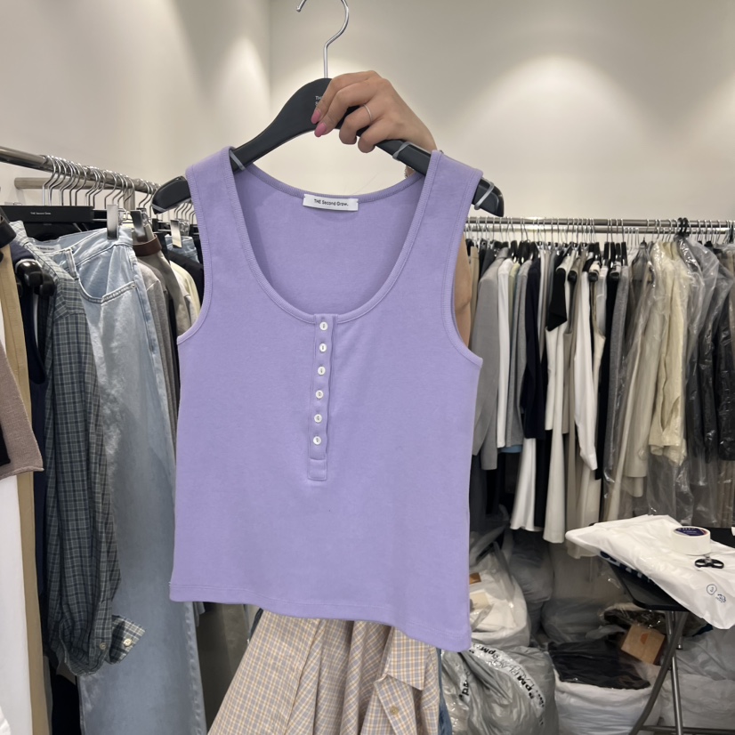 THE SECOND GROW韓國代購女裝新款時尚吊帶背心不含內搭THE SECOND GROW吊帶/背心圖色4