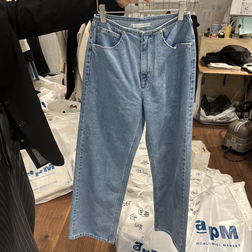 UNDERSTANDING韓國代購女士新款熱賣職業推薦26春夏牛仔褲UNDERSTANDING牛仔褲圖色1