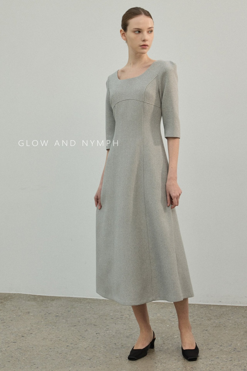GLOW AND NYMPH東大門實拍女裝新品真品職業休閑連衣裙GLOW AND NYMPH連衣裙