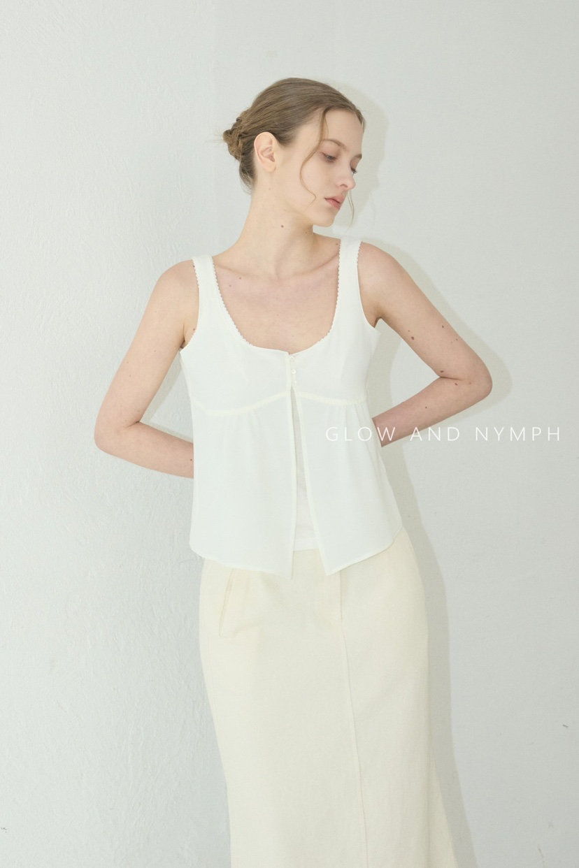 GLOW AND NYMPH韓國代購女士新款真品時尚休閑吊帶背心GLOW AND NYMPH吊帶/背心