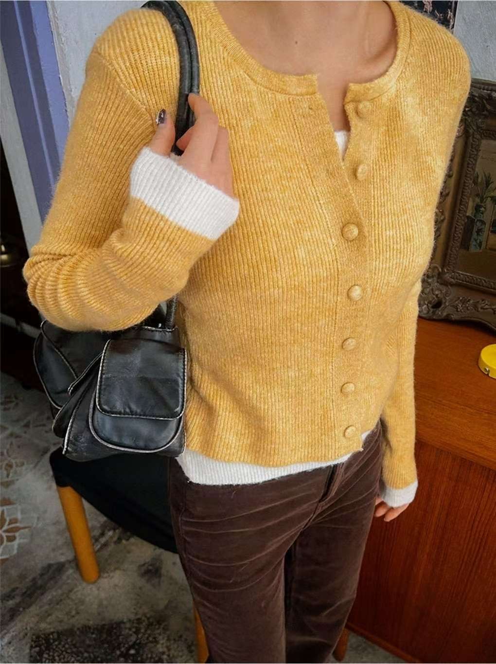 MARCIA-마샤-OT韓國東大門直郵女士新款熱賣針織衫混紡MARCIA針織衫