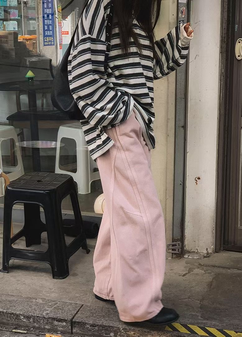 MARCIA-마샤-OT韓國直郵女裝新品推薦26春夏職業牛仔褲MARCIA牛仔褲