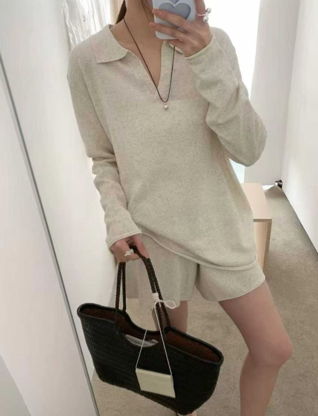 MARCIA-마샤-OT韓國直郵實拍女裝新品時尚熱賣套裝兩件套MARCIA套裝圖色1