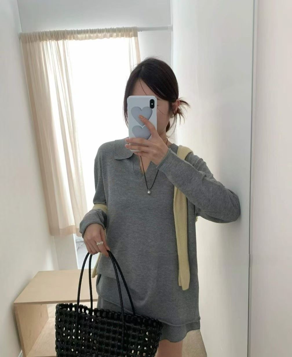 MARCIA-마샤-OT韓國直郵實拍女裝新品時尚熱賣套裝兩件套MARCIA套裝圖色2