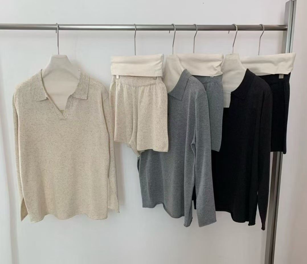 MARCIA-마샤-OT韓國直郵實拍女裝新品時尚熱賣套裝兩件套MARCIA套裝圖色3左三色