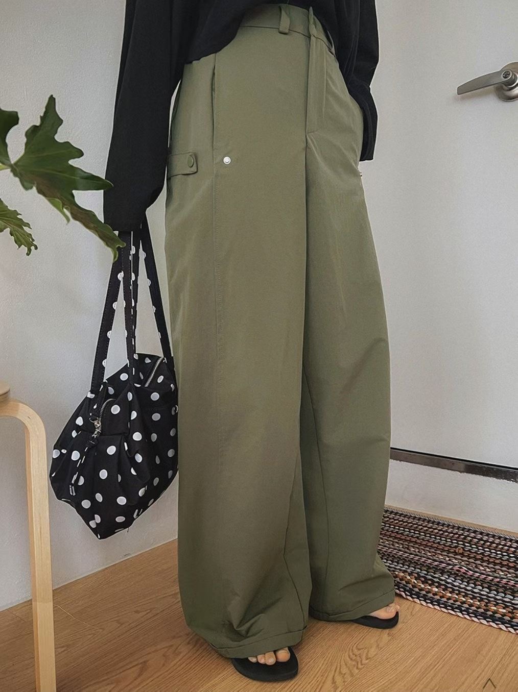 MARCIA-마샤-OT韓國直郵實拍女士新款時尚熱賣26春夏休閑褲MARCIA休閑褲圖色1