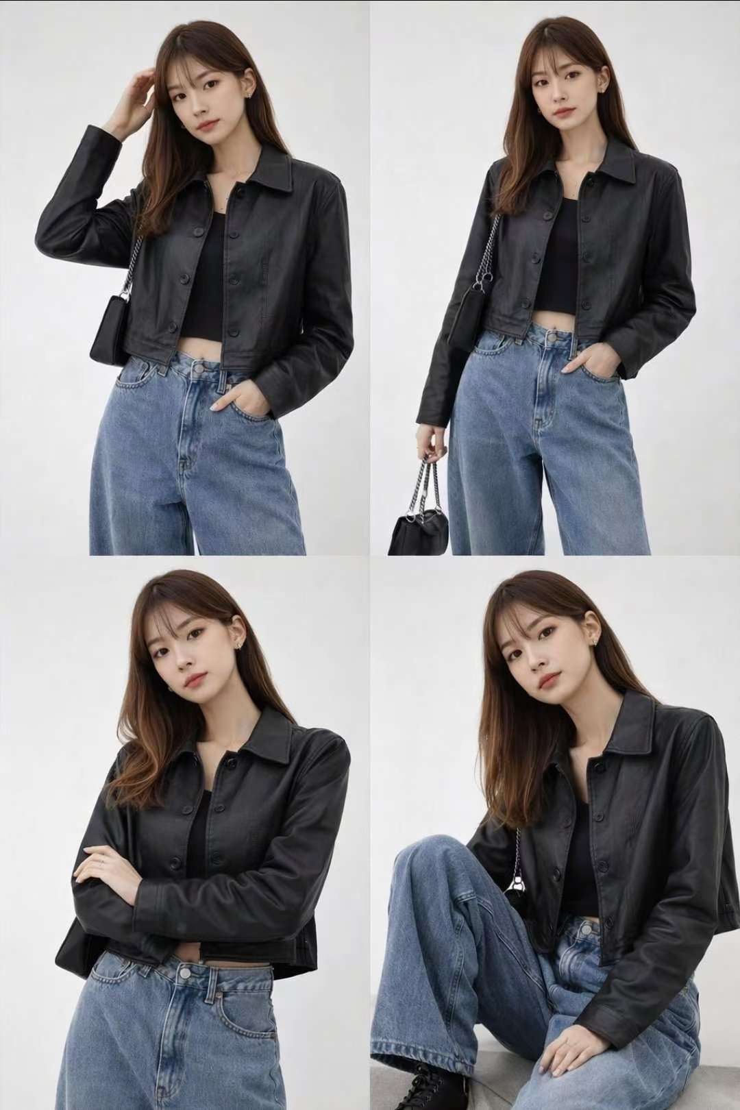 MARCIA-마샤-OT韓國代購女裝新品休閑人氣熱賣夾克皮革MARCIA夾克