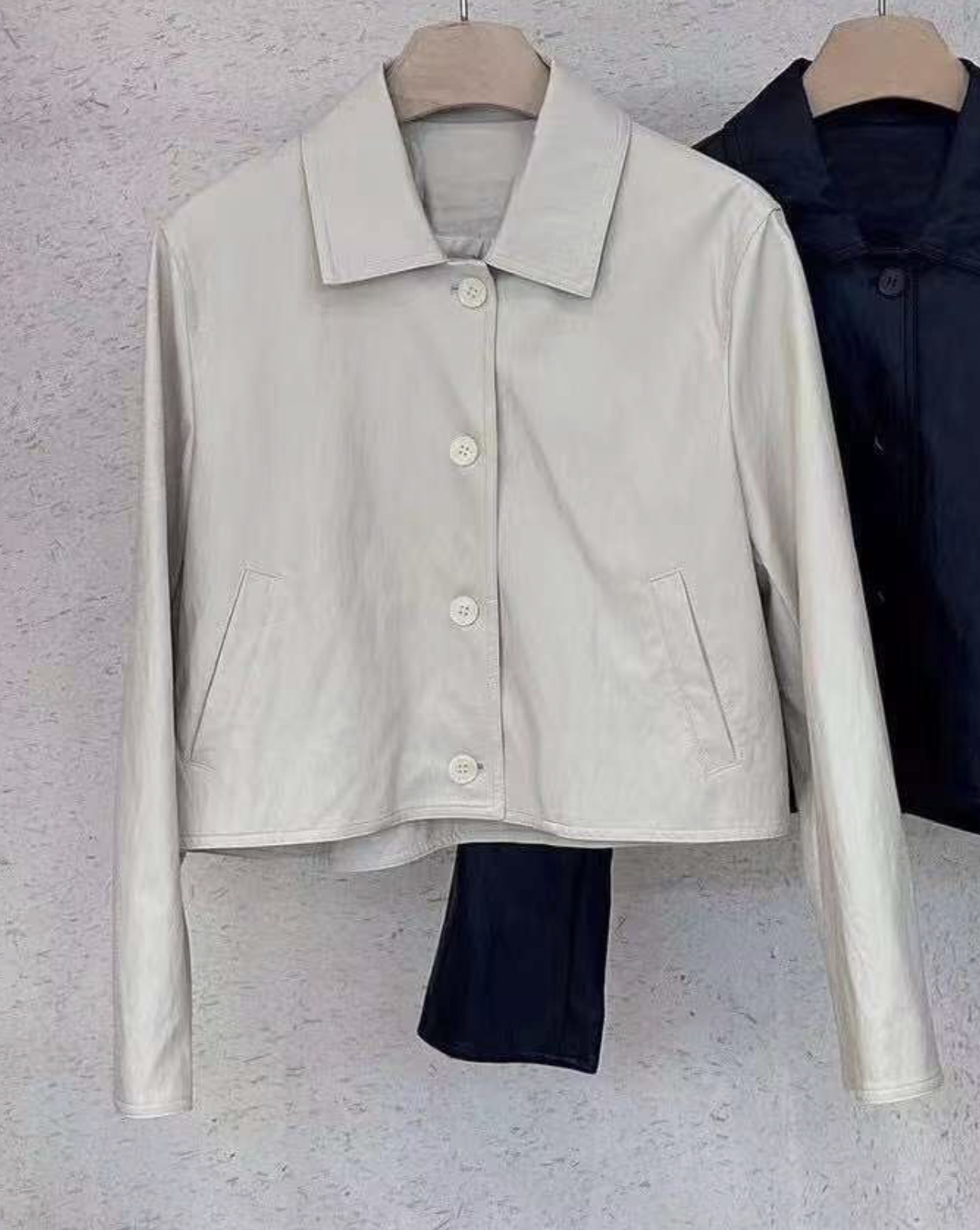 MARCIA-마샤-OT韓國代購女裝新品休閑人氣熱賣夾克皮革MARCIA夾克圖色1