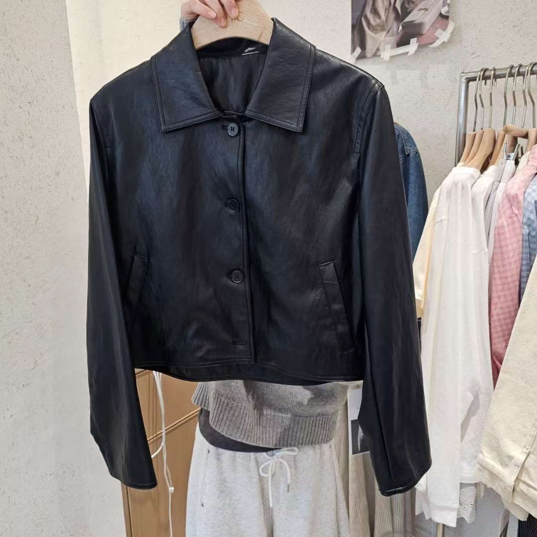 MARCIA-마샤-OT韓國代購女裝新品休閑人氣熱賣夾克皮革MARCIA夾克圖色2