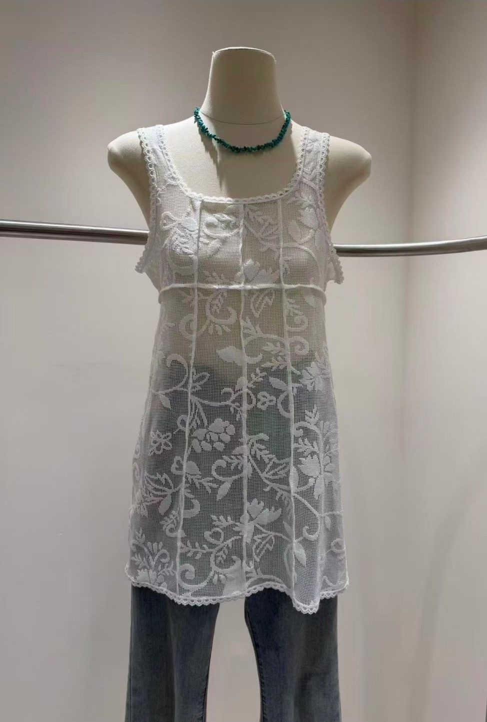 MARCIA-마샤-OT韓國直郵女士新品職業熱賣26春夏連衣裙蕾絲MARCIA連衣裙圖色1