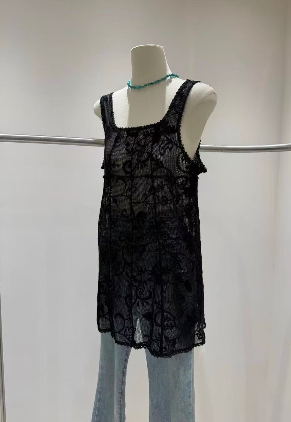 MARCIA-마샤-OT韓國直郵女士新品職業熱賣26春夏連衣裙蕾絲MARCIA連衣裙圖色2