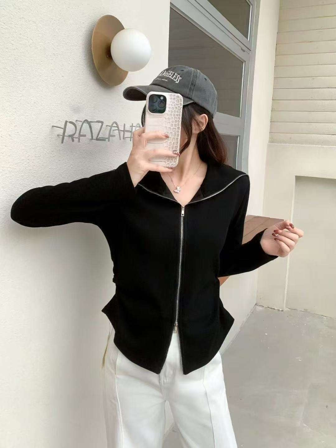 MARCIA-마샤-OT韓國直郵女裝新品推薦職業夾克拉鏈開衫MARCIA夾克