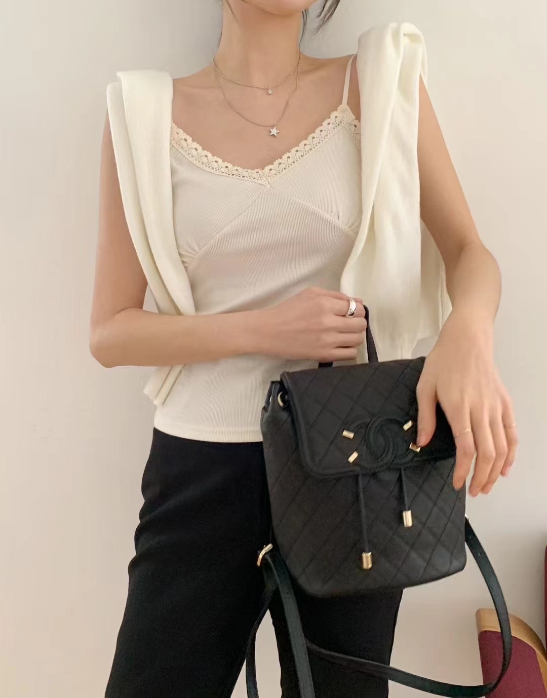 OUIR韓國東大門代購女士新款熱賣推薦時尚吊帶背心不含披肩OUIR吊帶/背心