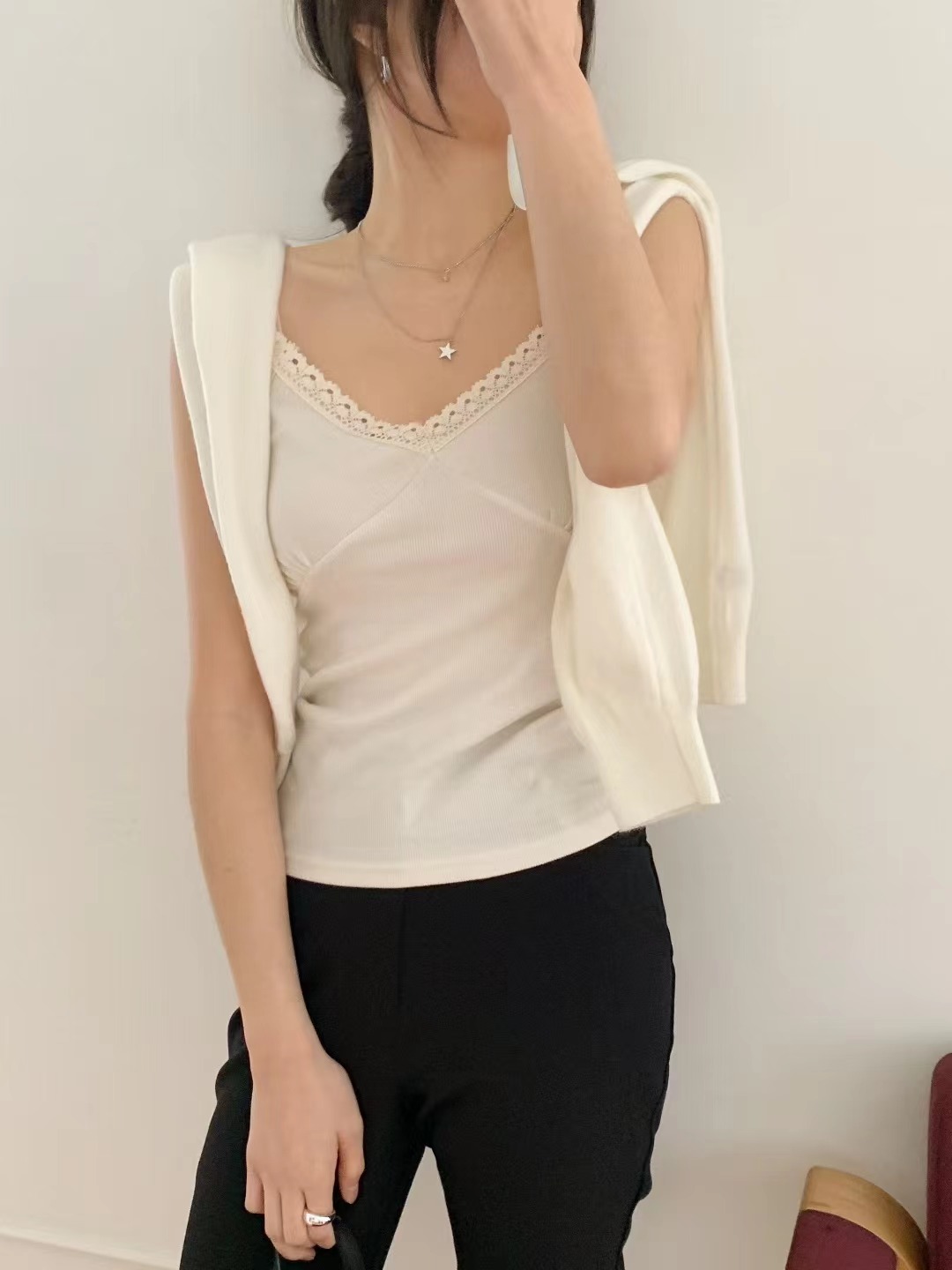 OUIR韓國東大門代購女士新款熱賣推薦時尚吊帶背心不含披肩OUIR吊帶/背心圖色3