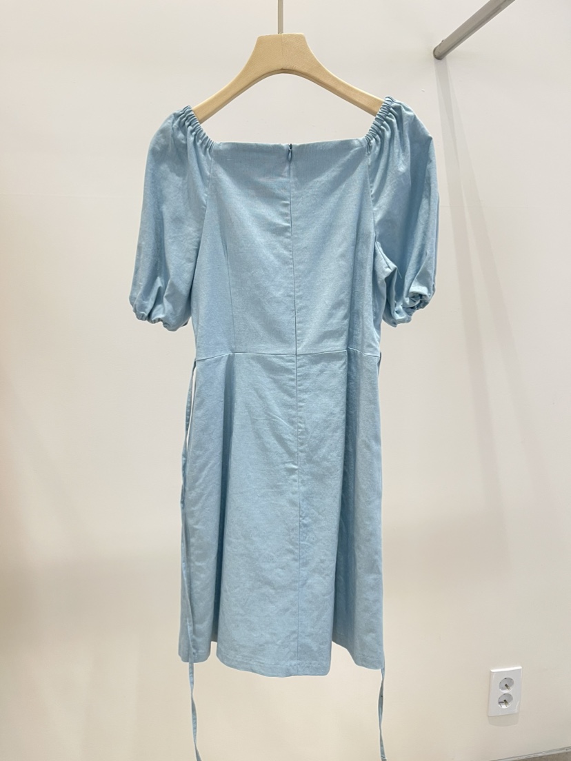 A P-STUDIO韓國東大門代購女裝新品熱賣休閑連衣裙亞麻A P-STUDIO連衣裙