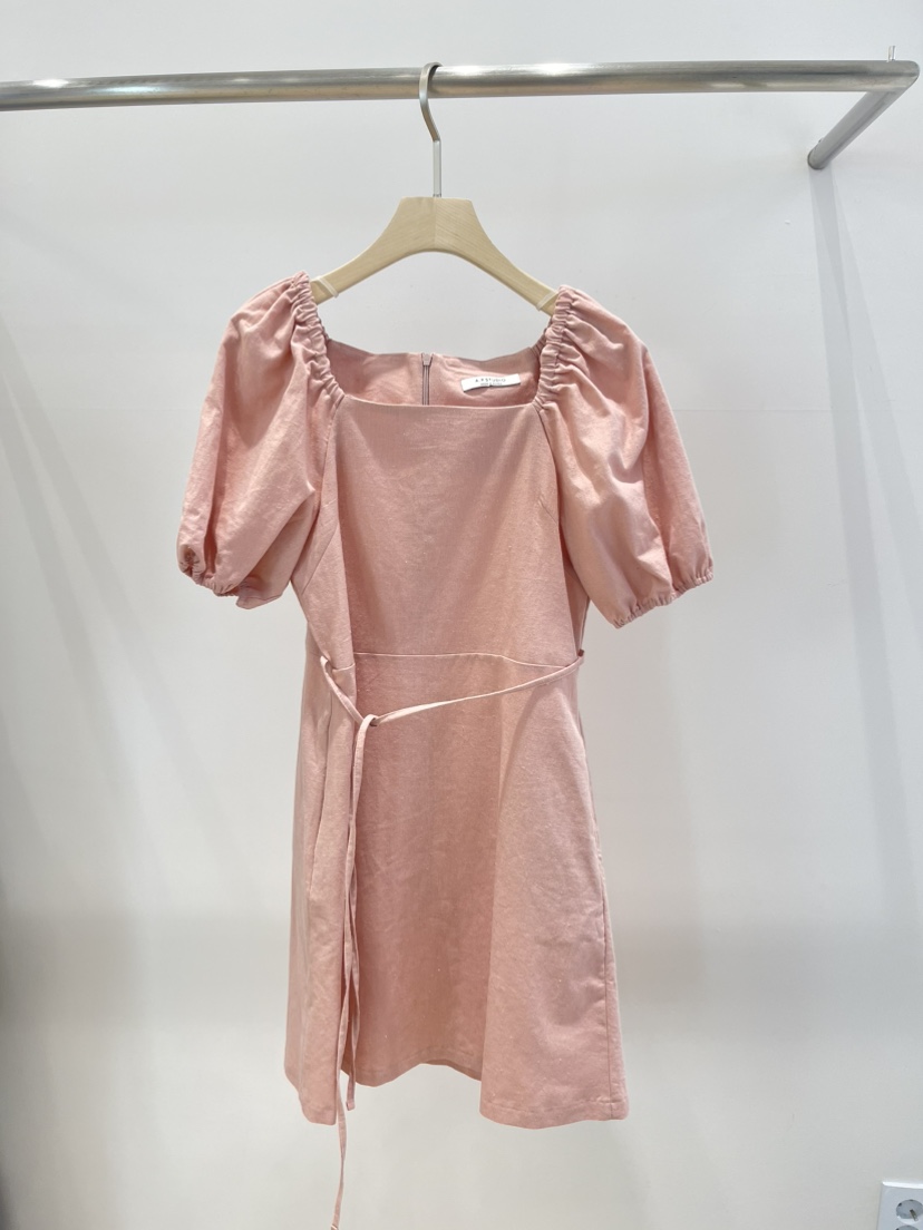 A P-STUDIO韓國東大門代購女裝新品熱賣休閑連衣裙亞麻A P-STUDIO連衣裙圖色1