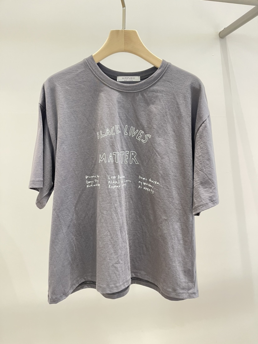 A P-STUDIO韓國東大門代購女士新品推薦職業時尚熱賣T恤A P-STUDIOT恤圖色3