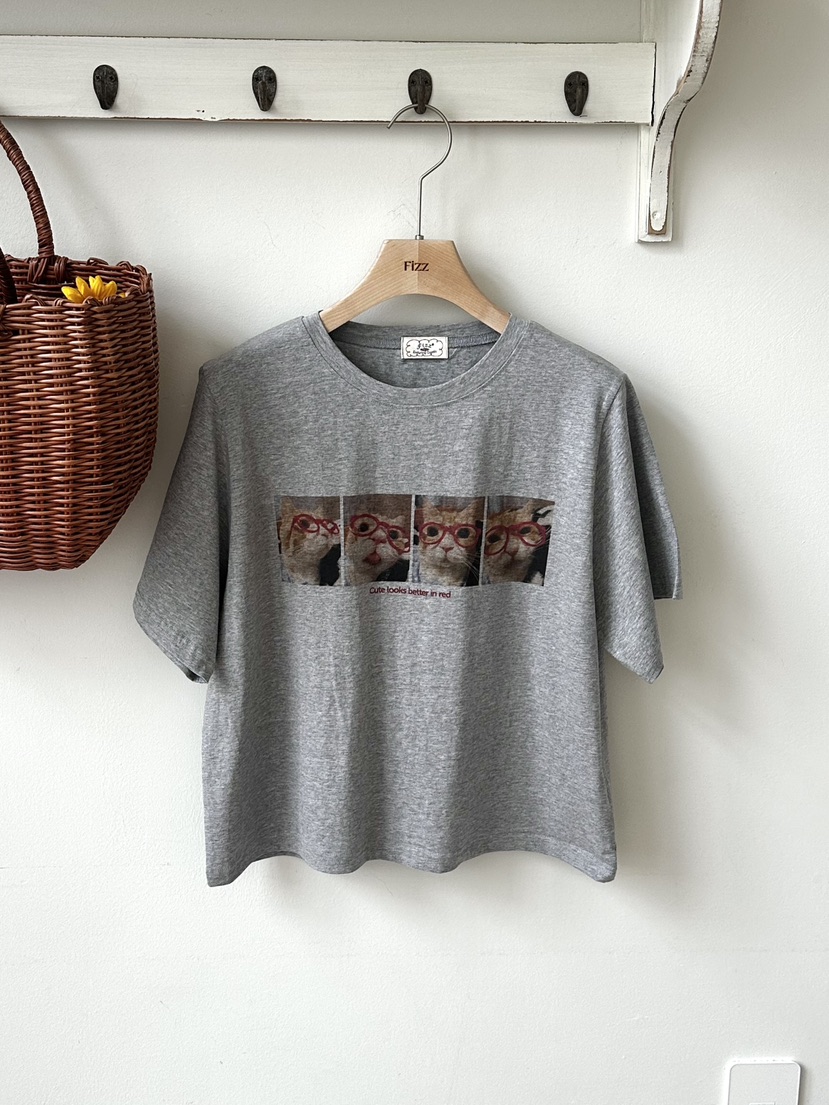 FIZZ韓國東大門直郵女士新品時尚職業熱賣休閑推薦26春夏T恤FIZZT恤圖色2