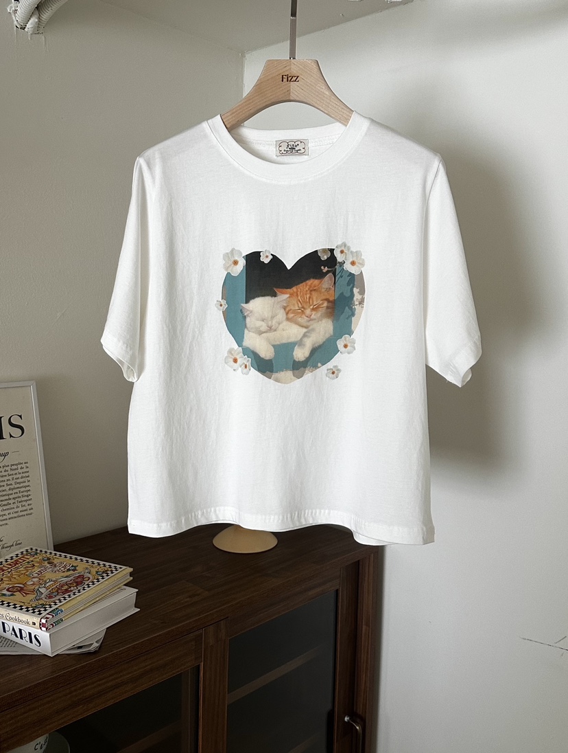 FIZZ韓國代購女士新款推薦人氣休閑熱賣時尚26春夏職業T恤FIZZT恤圖色1