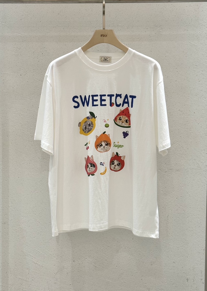 FIZZ韓國代購女裝新品熱賣推薦人氣休閑時尚職業26春夏T恤FIZZT恤圖色2