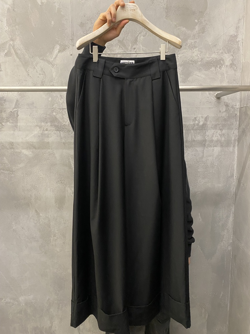 THE VETIVER-A韓國直郵實拍女士新品時尚熱賣26春夏休閑褲VETIVER休閑褲圖色2黑色