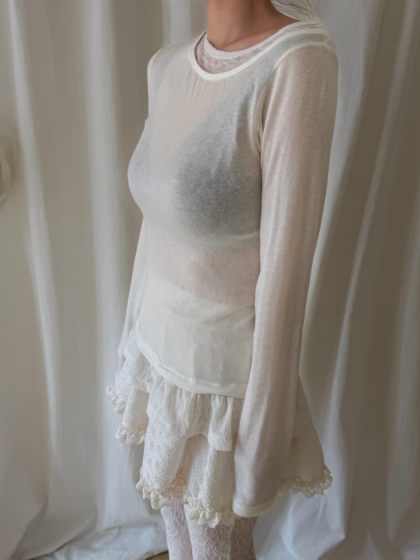 81 MARKET-L韓國直郵實拍女士新款26春夏休閑推薦長袖T恤81 MARKET-L長袖T恤