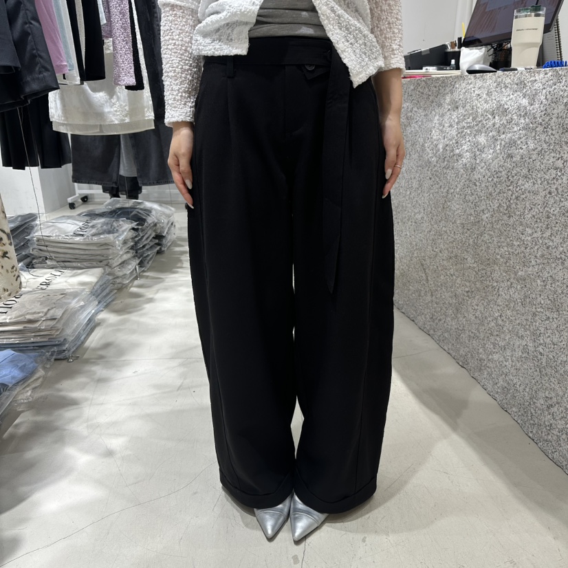 NEROLI 36韓國直郵實拍女士新品推薦人氣26春夏休閑褲含腰帶NEROLI 36休閑褲圖色3