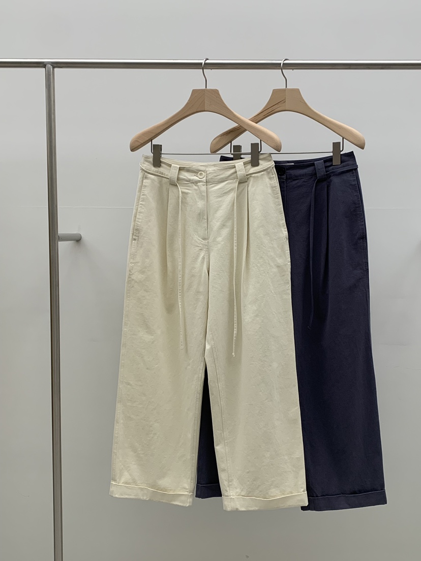 LEGACY BONE韓國直郵女裝新款熱賣26春夏人氣休閑褲含腰繩LEGACY BONE休閑褲