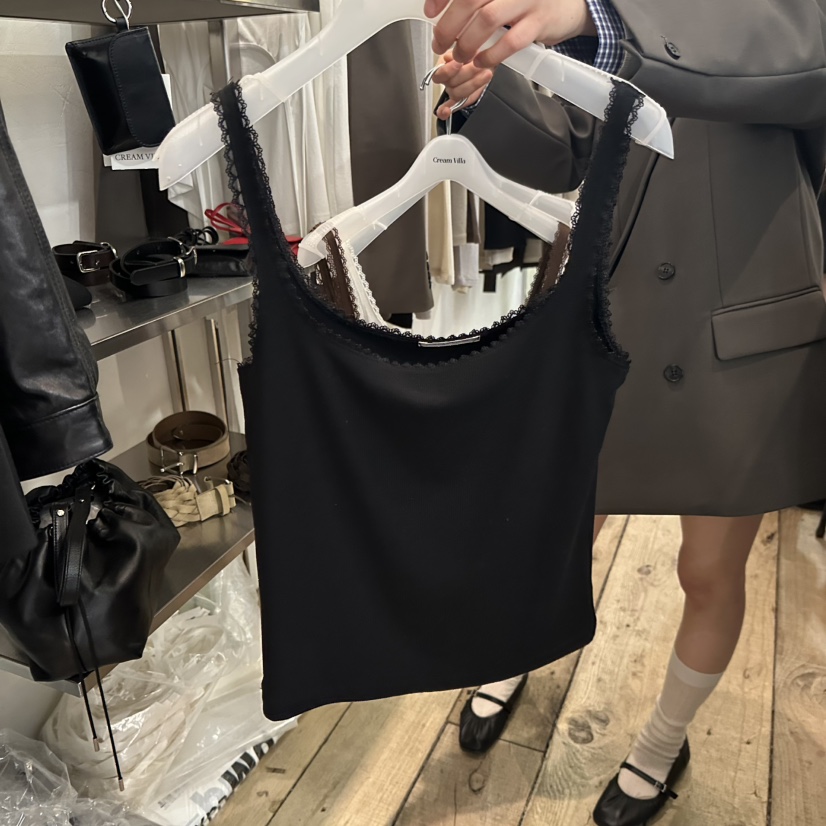 CREAM VILLA韓國東大門代購女裝新品26春夏吊帶背心CREAMVILLA吊帶/背心圖色2