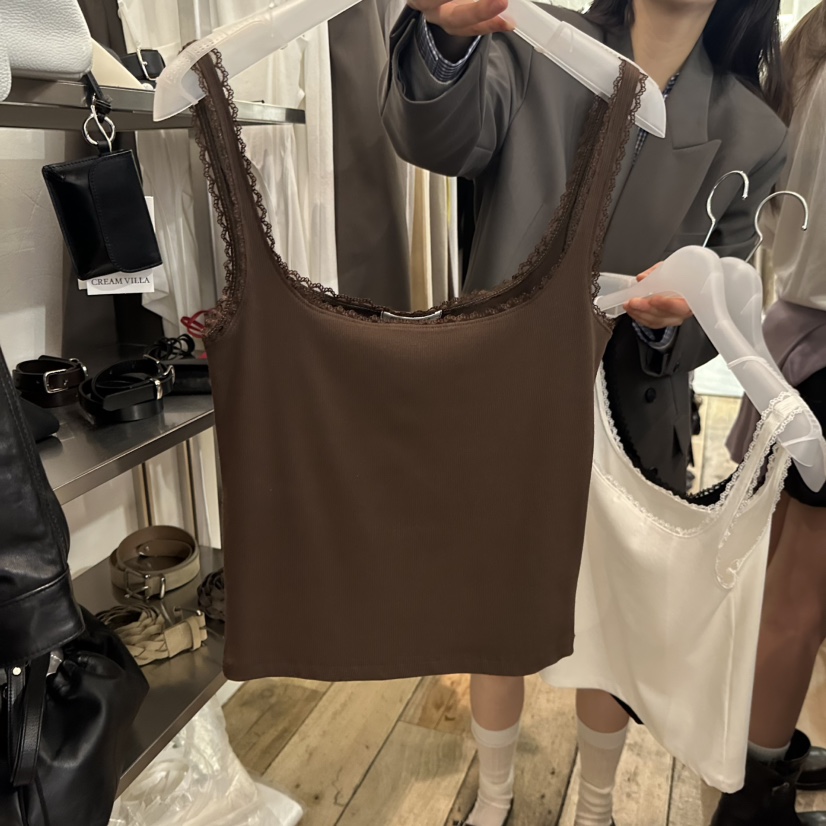 CREAM VILLA韓國東大門代購女裝新品26春夏吊帶背心CREAMVILLA吊帶/背心圖色3