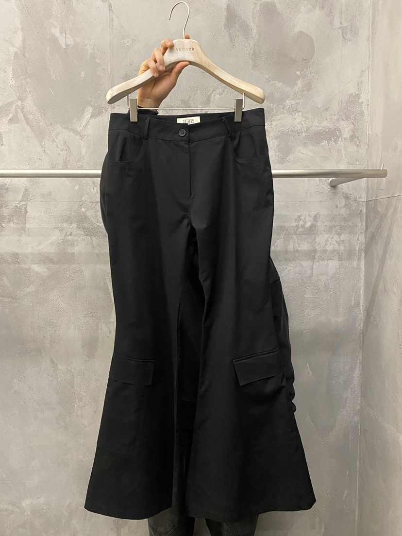 THE VETIVER-A韓國東大門代購女士新款熱賣人氣職業休閑褲VETIVER休閑褲圖色2黑色