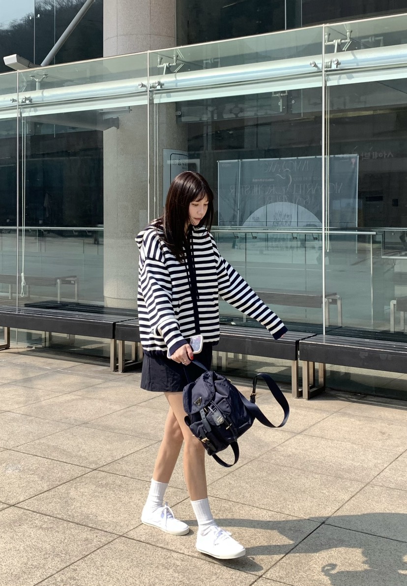 COURGETTE韓國直郵女裝新品人氣休閑推薦針織衫連帽衫拉鏈COURGETTE針織衫