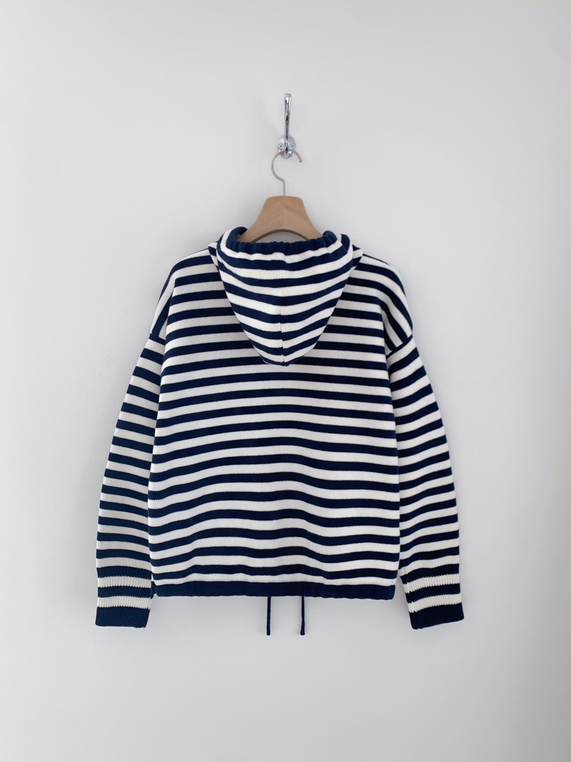 COURGETTE韓國直郵女裝新品人氣休閑推薦針織衫連帽衫拉鏈COURGETTE針織衫