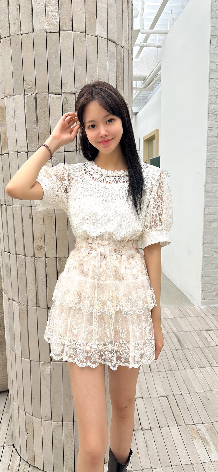 YARD韓國直郵女裝新品推薦時尚休閑人氣職業26春夏短裙刺繡YARD短裙