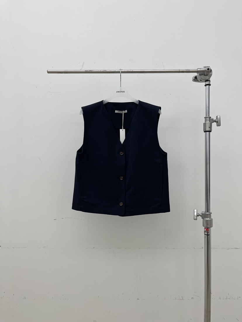 ATMOSPHERE韓國東大門直郵女士新款熱賣休閑時尚推薦馬甲ATMOSPHERE/BLING馬甲圖色2藏藍