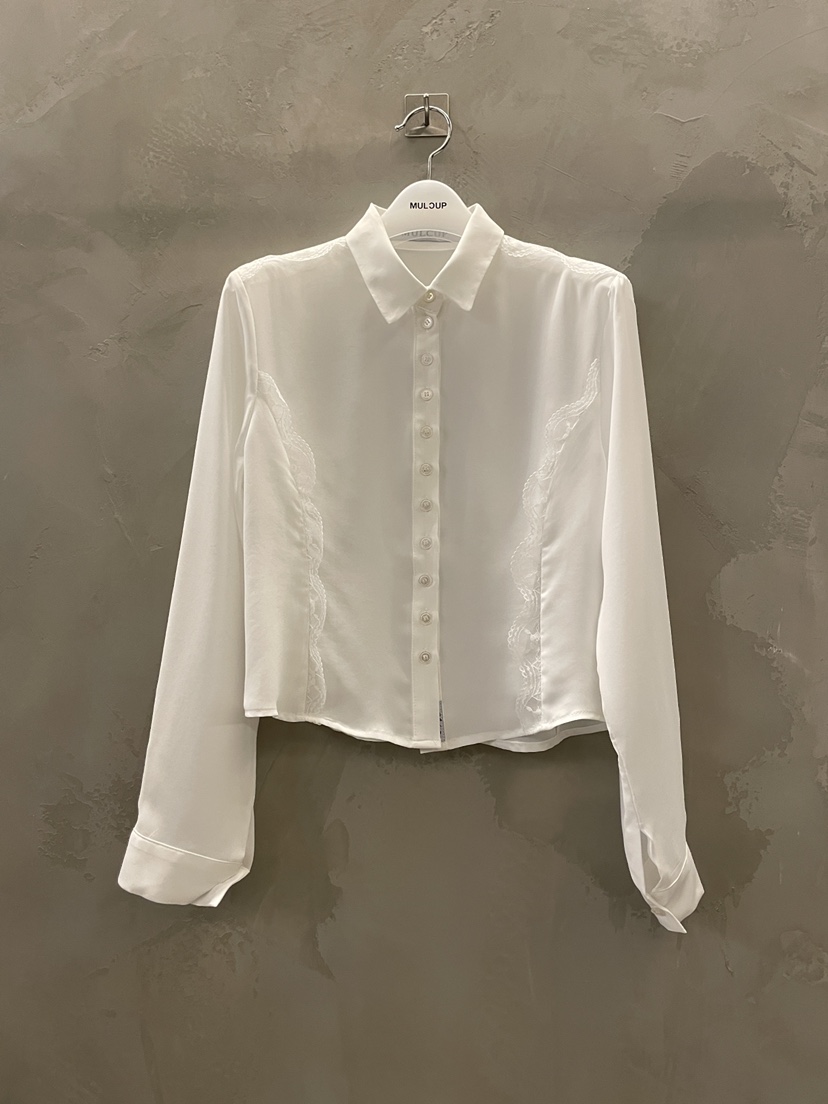 MULCUP韓國東大門直郵女士新款休閑推薦人氣時尚襯衫蕾絲衫MULCUP襯衫/蕾絲衫圖色2