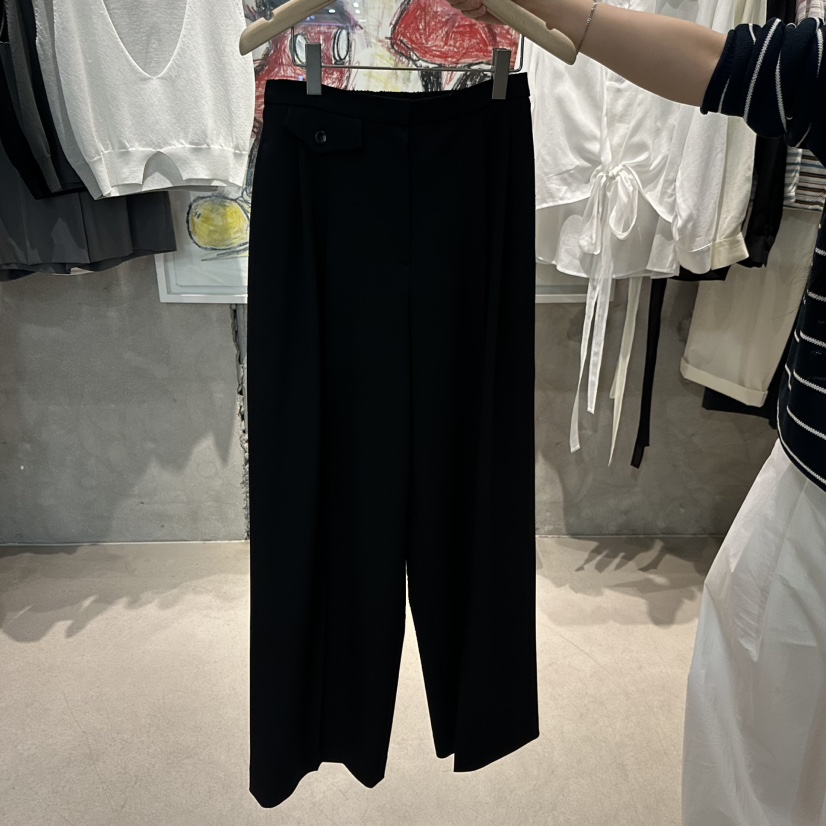 LAMAGIEPIE/LAMAGIE GREY韓國代購女士新品人氣休閑休閑褲LAMAGIEPIE/LAMAGIE GREY休閑褲圖色3黑色