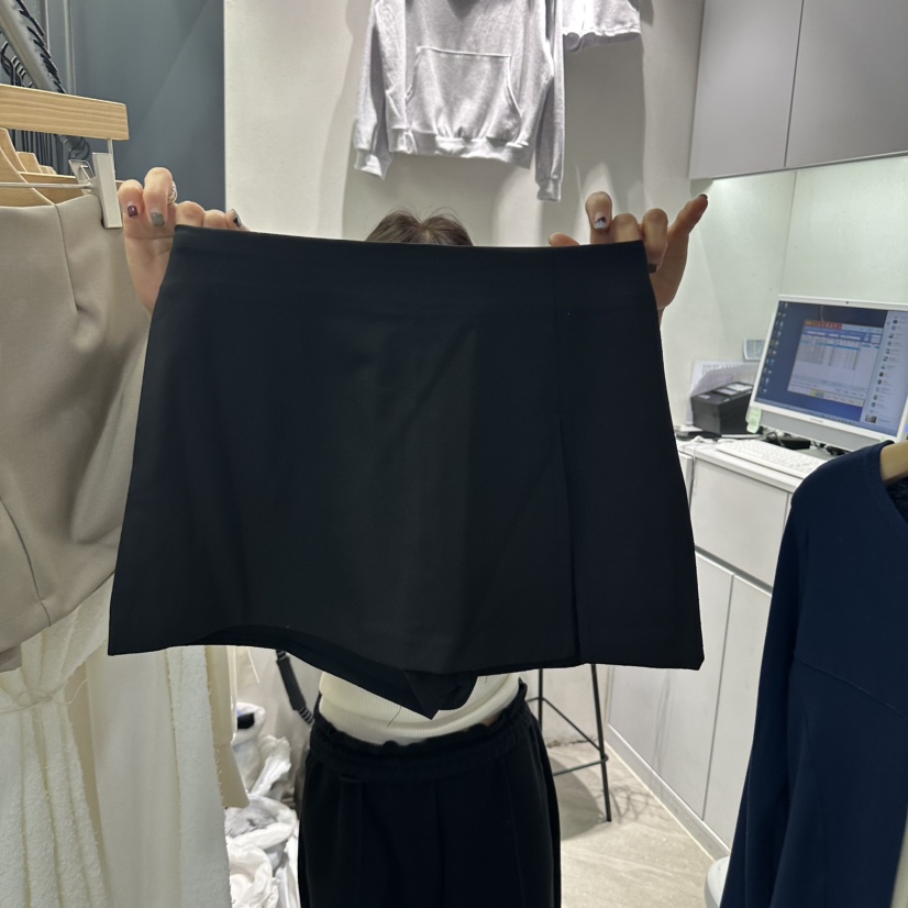 UNA/THE MAY韓國東大門代購女士新款休閑熱賣推薦26春夏裙褲THEMAY/UNA裙褲圖色3黑色