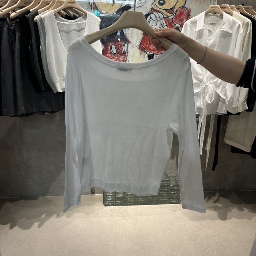 LAMAGIEPIE/LAMAGIE GREY韓國直郵實拍女士新品時尚長袖T恤LAMAGIEPIE/LAMAGIE GREY長袖T恤