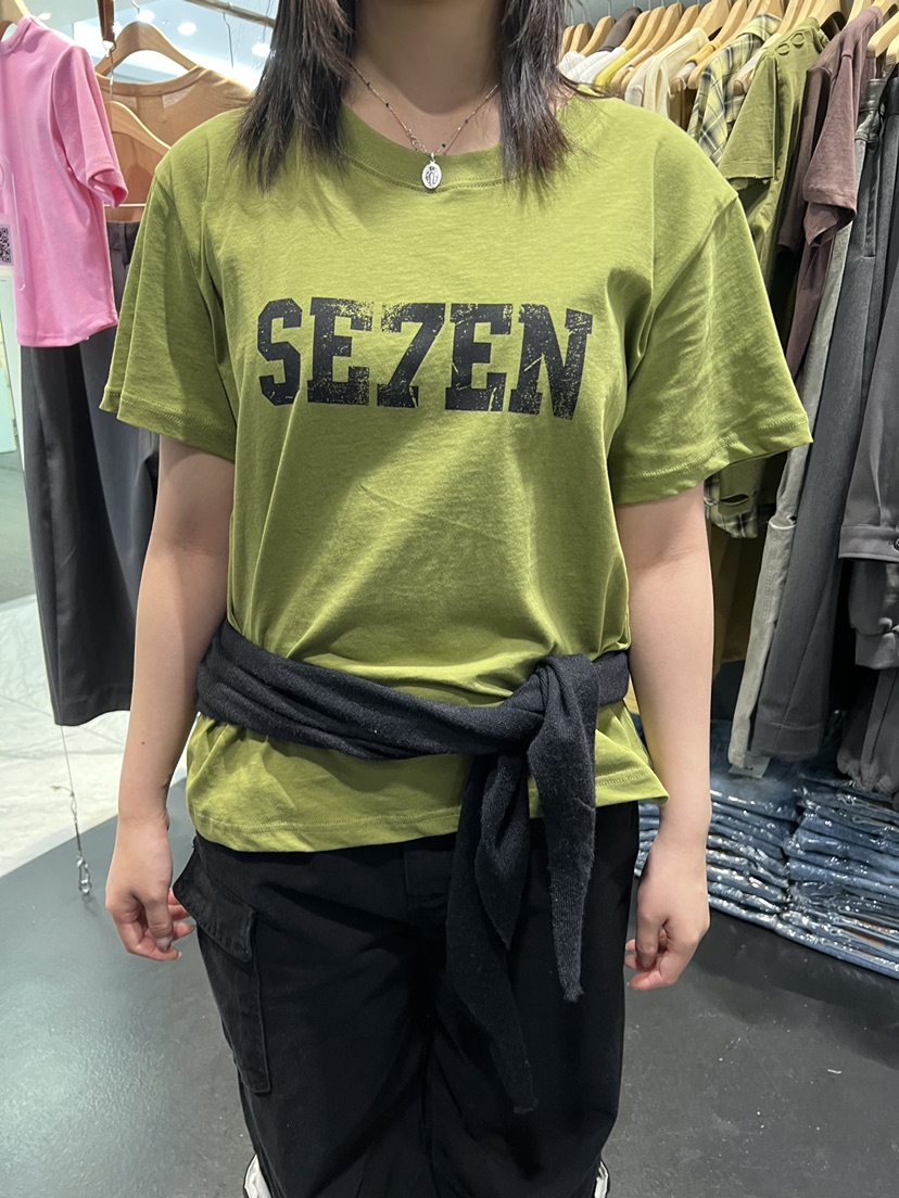 EL BOSQUE韓國直郵實拍女裝新品休閑26春夏職業時尚熱賣T恤EL BOSQUET恤圖色3