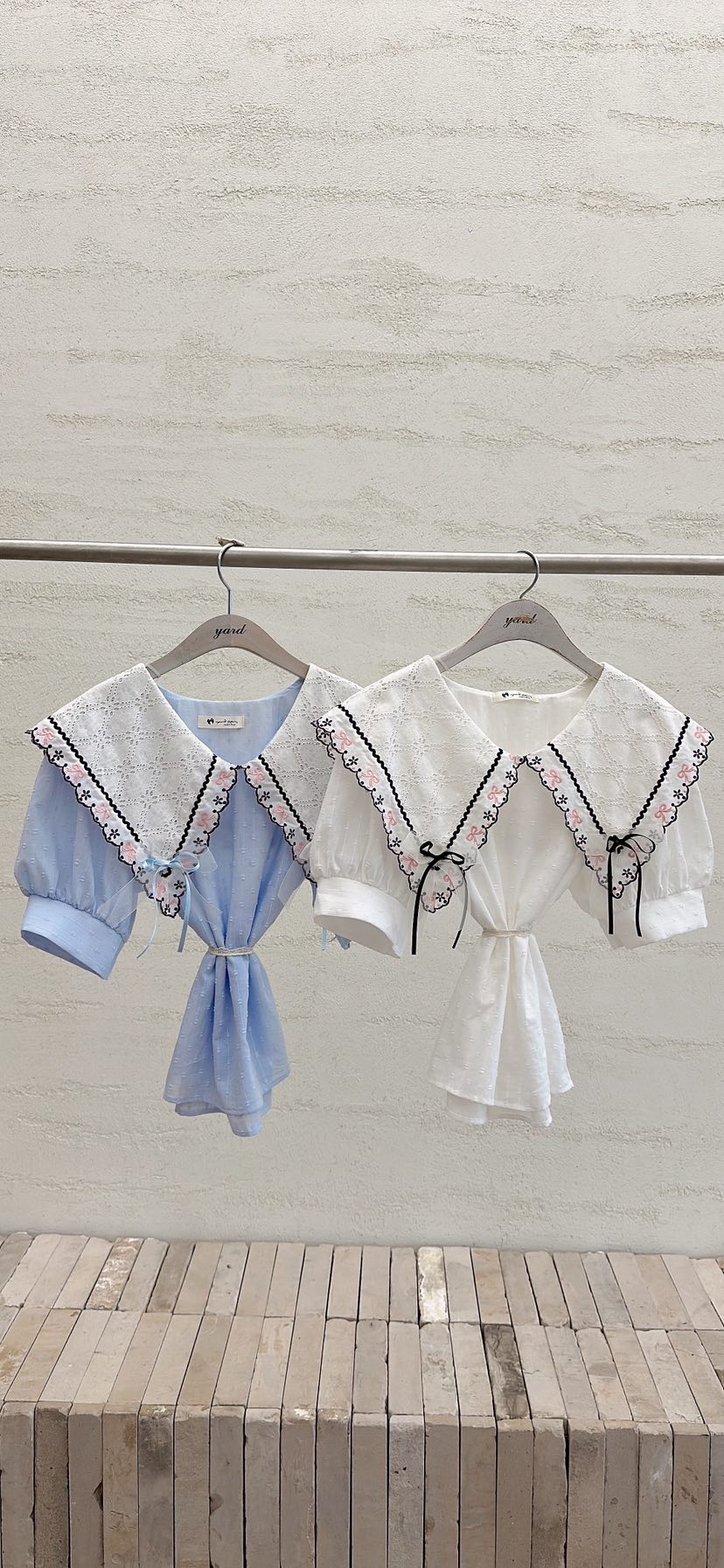 YARD韓國代購女士新款時尚休閑人氣熱賣26春夏襯衫蕾絲衫棉YARD襯衫/蕾絲衫