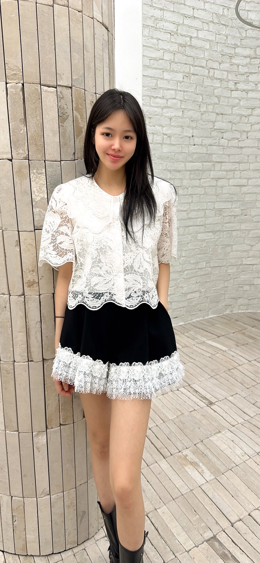 YARD韓國直郵實拍女裝新品休閑26春夏襯衫蕾絲衫刺繡繡花YARD襯衫/蕾絲衫