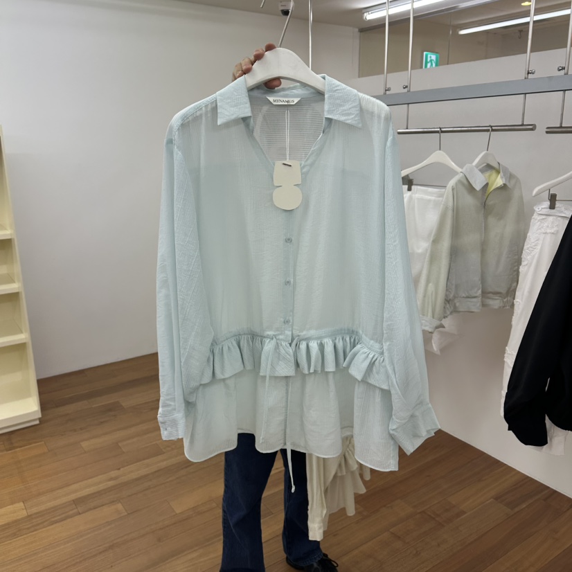 MYNAMEIS/AIME HOPE MAKE韓國東大門直郵女裝新品熱賣襯衫蕾絲衫MYNAMEIS/AIME HOPE MAKE襯衫/蕾絲衫圖色1