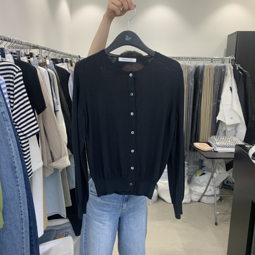 THE SECOND GROW韓國東大門直郵女裝新品26春夏針織衫開衫THE SECOND GROW針織衫圖色4