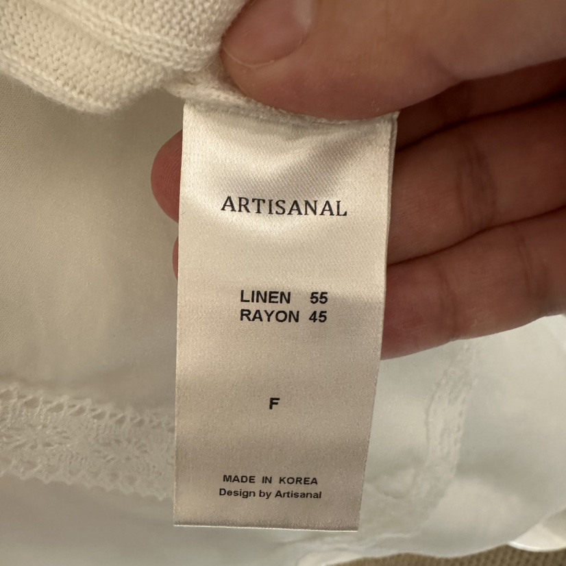 ARTISANAL韓國東大門代購女裝新品26春夏針織衫不含內搭亞麻開衫ARTISANAL針織衫